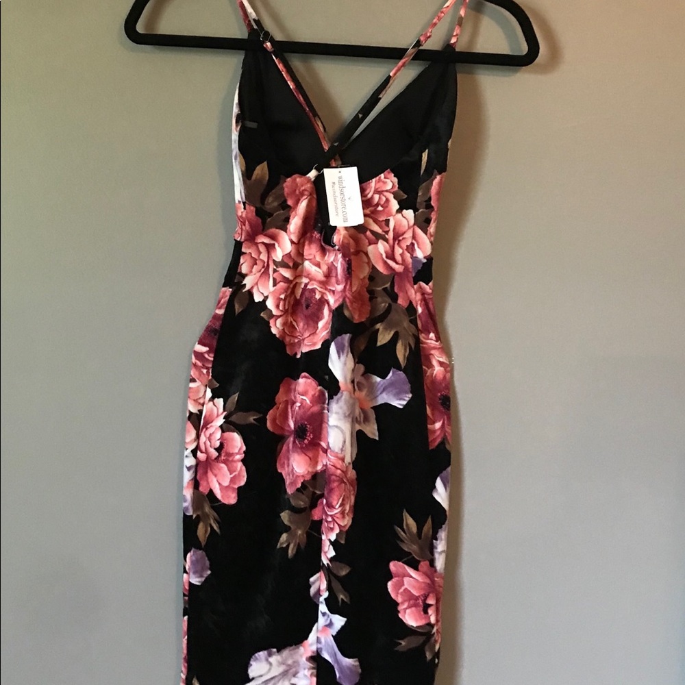 Floral, velvet textured dress from Windsor